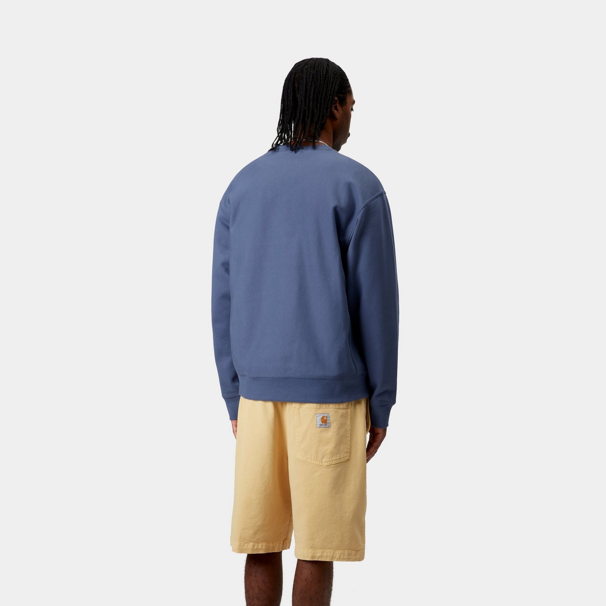 American Script Sweatshirt | Blue Iris Color | Casual Wear & Street Style Fashion for Men & Women