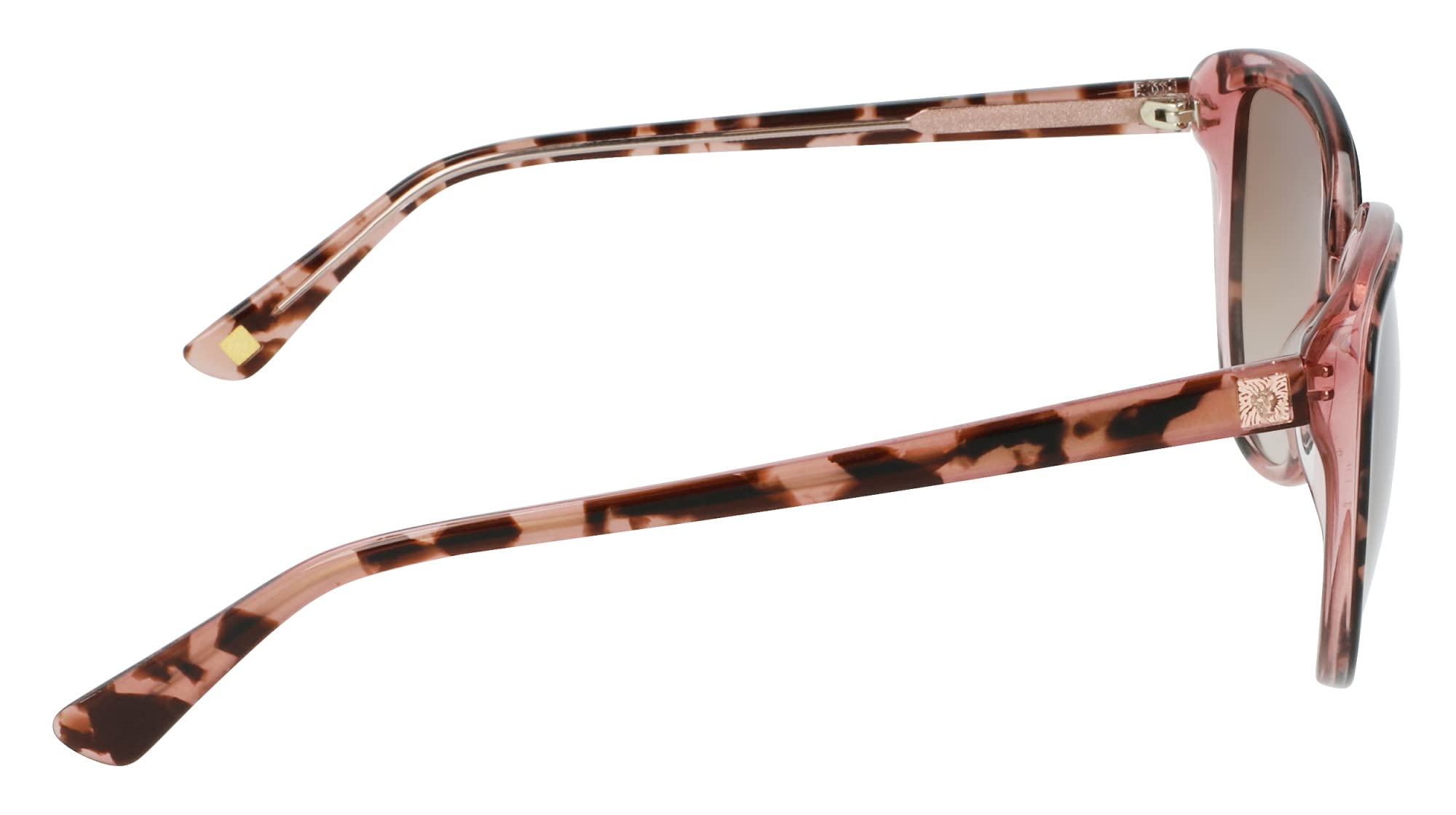Anne Klein Women's AK7077 Rectangular Sunglasses - UV Protection, Polarized Lenses, Lightweight Frame - Perfect for Driving, Beach & Outdoor Activities