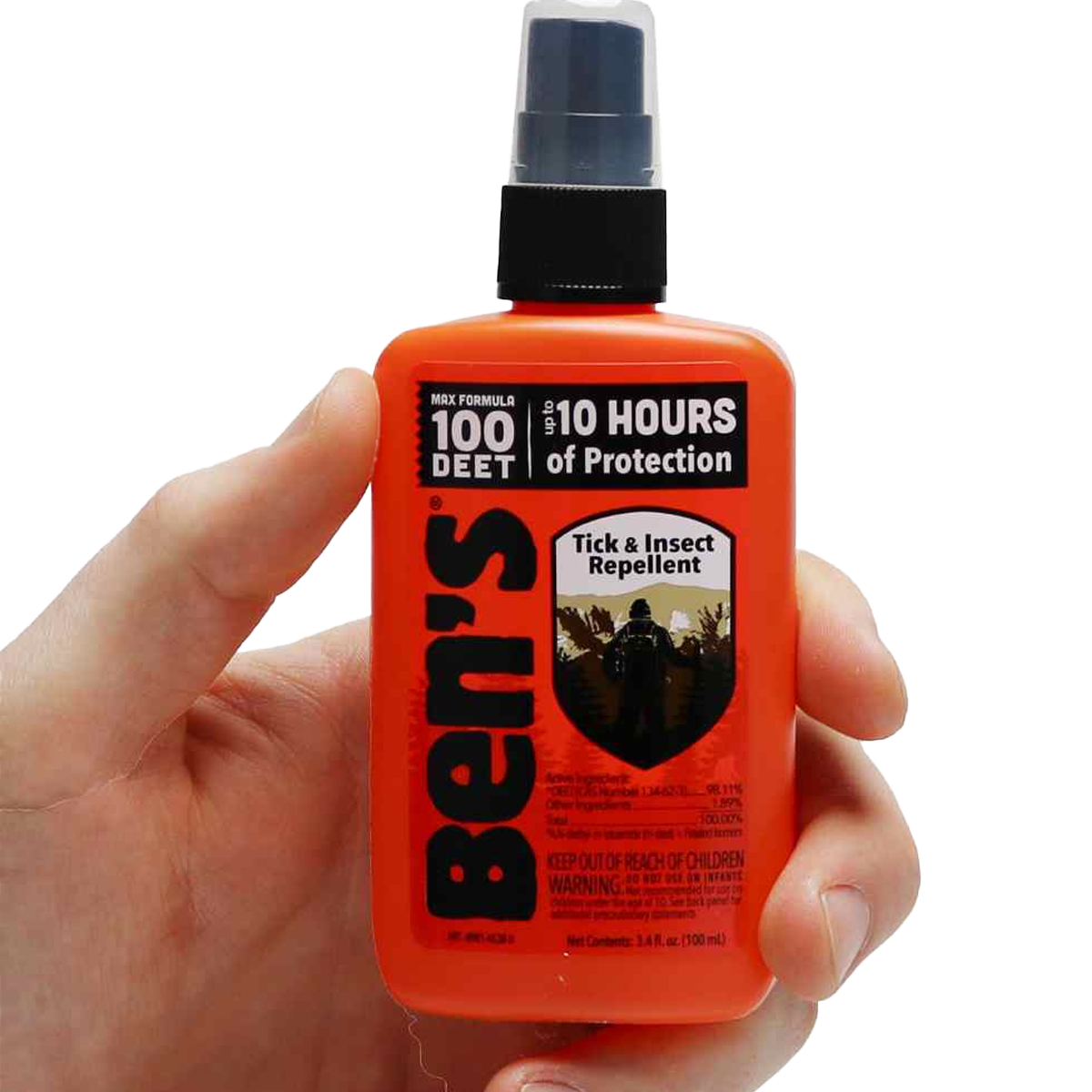 Ben's 100 Pump 3.4 oz Insect Repellent Lotion - Long Lasting Mosquito & Bug Spray for Outdoor Activities, Camping, Hiking & Travel