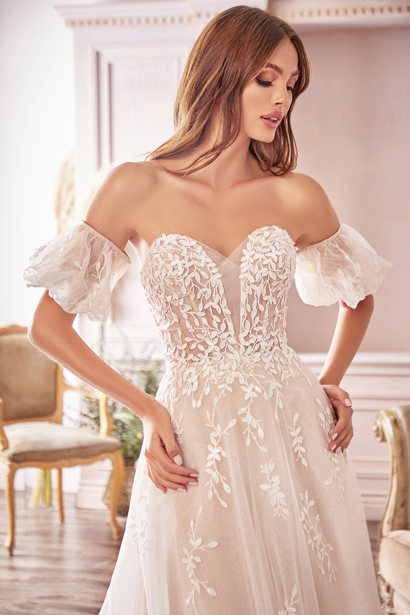 Andrea & Leo WILLOW BRIDAL GOWN A1014 - Elegant Wedding Dress for Brides, Perfect for Church Ceremonies & Beach Weddings