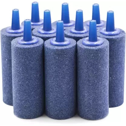 10PCS High-Quality Air Stones Cylinder for Aquarium Bubbles - Perfect for Fish Tanks, Hydroponics & Oxygenation Systems
