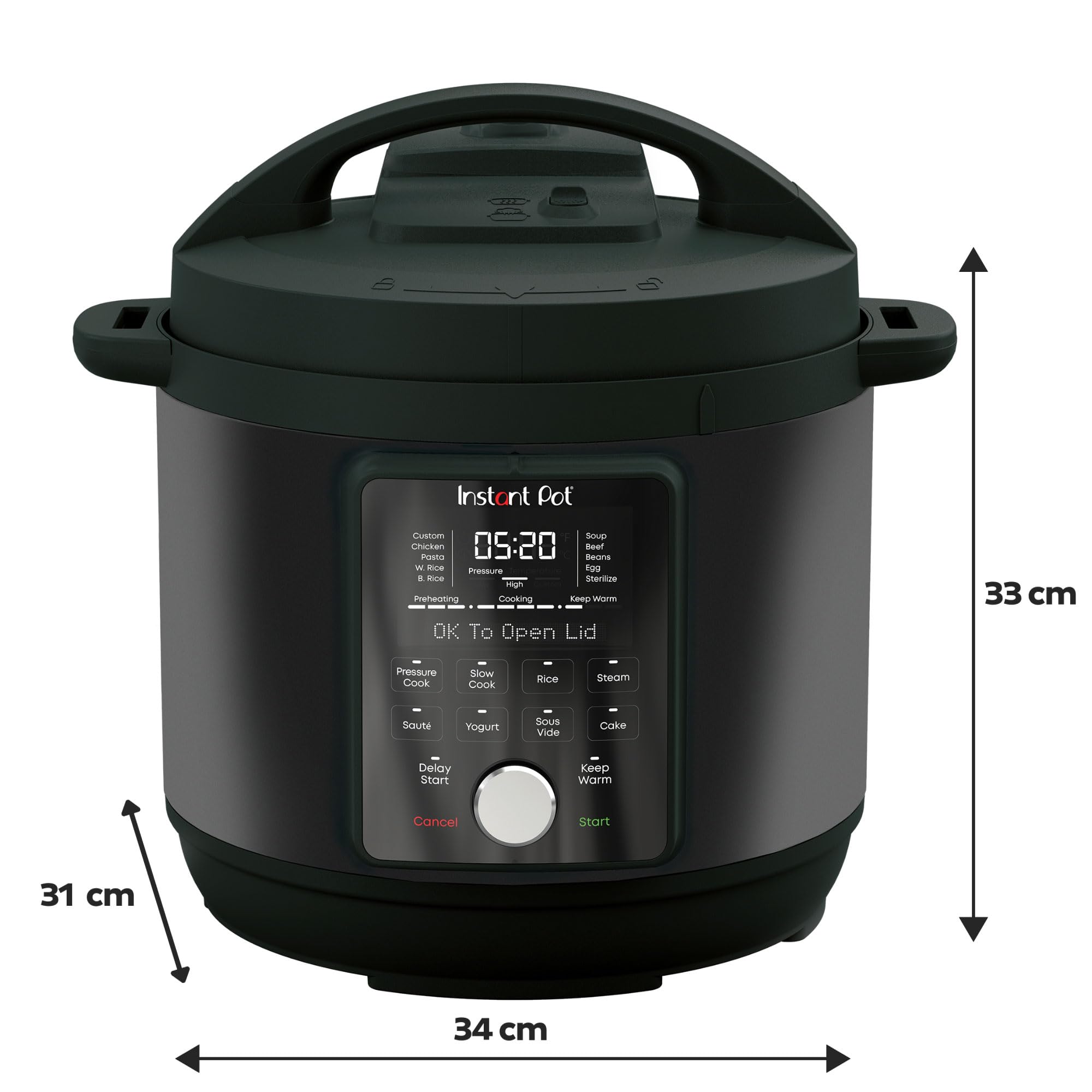 Instant Pot Duo Plus 9-in-1 Electric Pressure Cooker, Slow Cooker & Steamer with Whisper Quiet Technology - Perfect for Family Meals, Meal Prep & Healthy Cooking