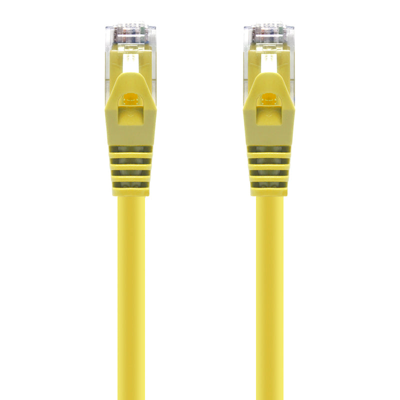 High-Speed Yellow CAT6 Ethernet Cable - 1000Mbps, 550MHz, 24AWG, UTP, RJ45 Connector - Perfect for Gaming, Streaming & Home Office Networking