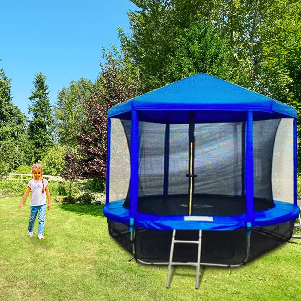 6-14 Ft Waterproof Trampoline Cover - UV Resistant & Tearproof Protective Cover for Round Trampolines and Swimming Pools | Easy Installation for Outdoor Weather Protection