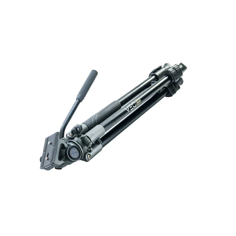 VEO 2 PRO 263AV Lightweight Aluminum Tripod with 2-Way Video Pan Head - Supports 11LBS/5KG for DSLR Cameras & Video Shooting - Perfect for Travel, Vlogging & Professional Photography