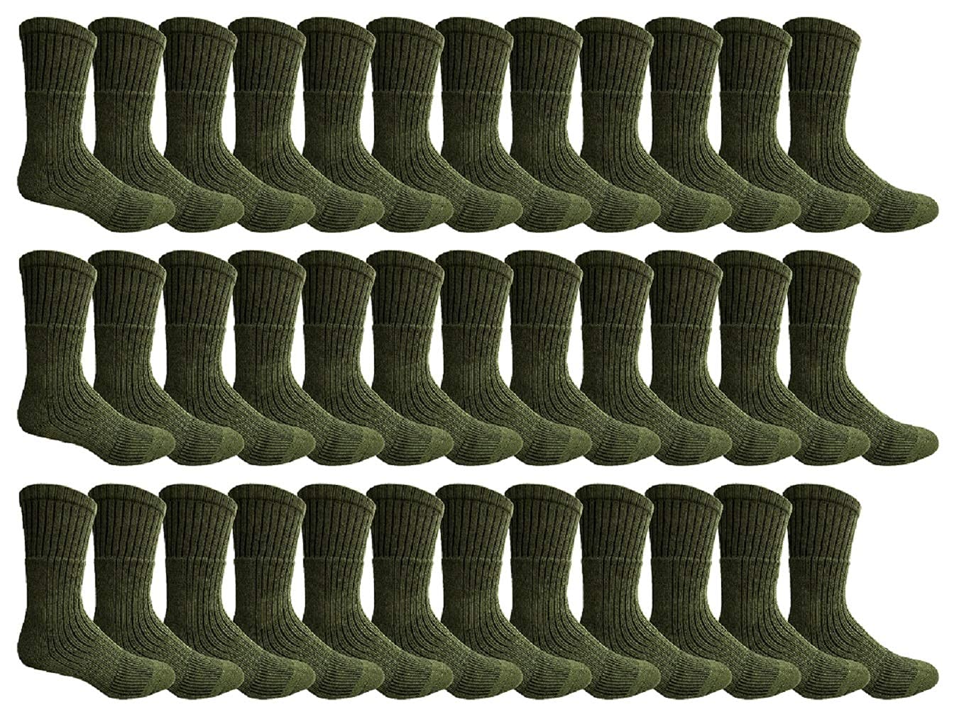 Yacht & Smith Men's Military Grade Army Socks - Comfortable & Durable Tactical Socks for Hiking, Work & Outdoor Activities (Size 10-13)