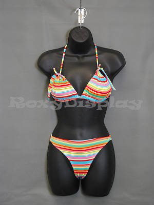 ROXY DISPLAY® Black Hollow Back Mannequin with Half Leg - Size 4-6 (6-Pack) - Perfect for Boutique, Retail Store & Window Display