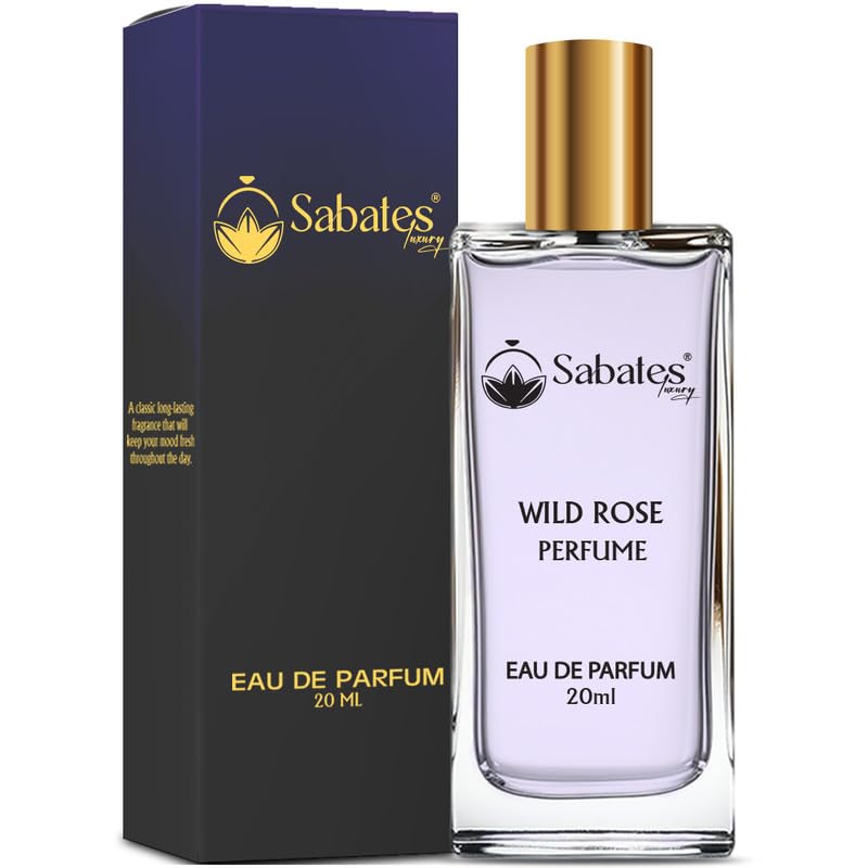 Wild Rose Luxury Women's Eau De Parfum - Floral & Sweet Long Lasting Fragrance for Women (20ml) | Romantic Date, Evening Party & Special Occasion Perfume