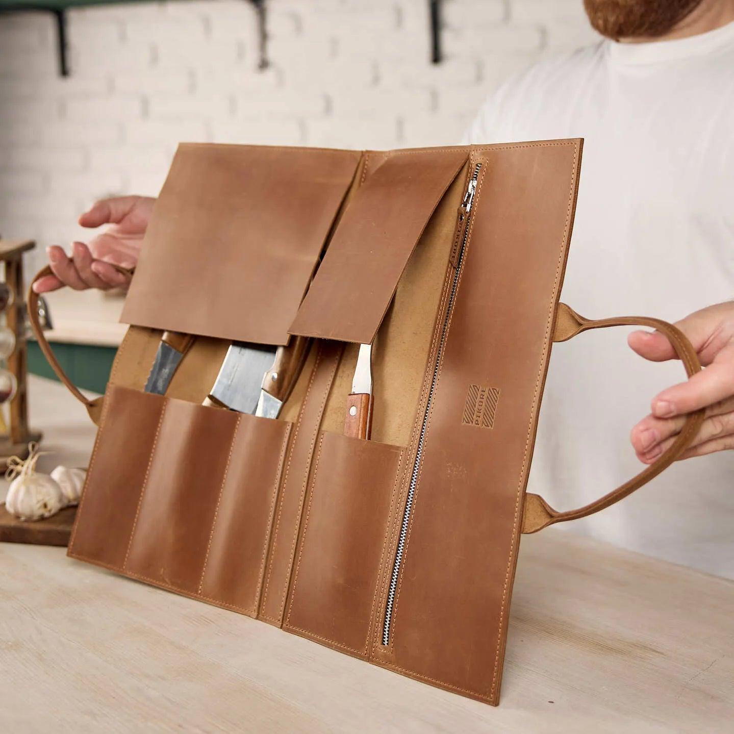 4 Slot Folding Knife Bag - Compact & Durable Knife Storage Case for Camping, Hunting & Outdoor Adventures | Perfect for Chefs, Collectors & Survivalists