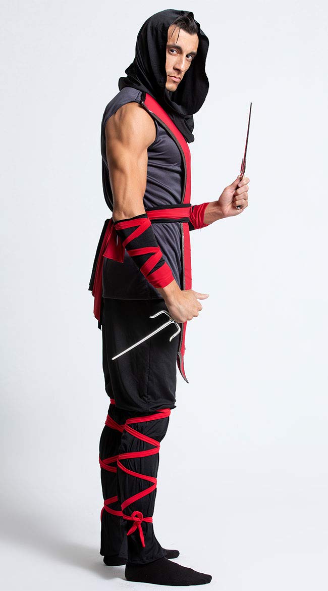 Yandy Men's Sleeveless Muscle Shirt - Lethal Ninja Assassin Costume for Halloween Cosplay & Comic Con | Perfect for Costume Parties, Cosplay Events & Themed Nights