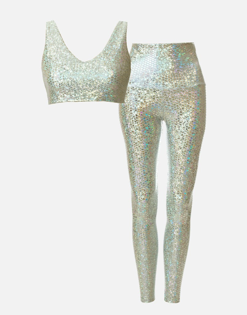 Mint Green Mermaid V-Neck Crop Top & Skirt Set - Sexy Summer Outfit for Beach, Party & Vacation