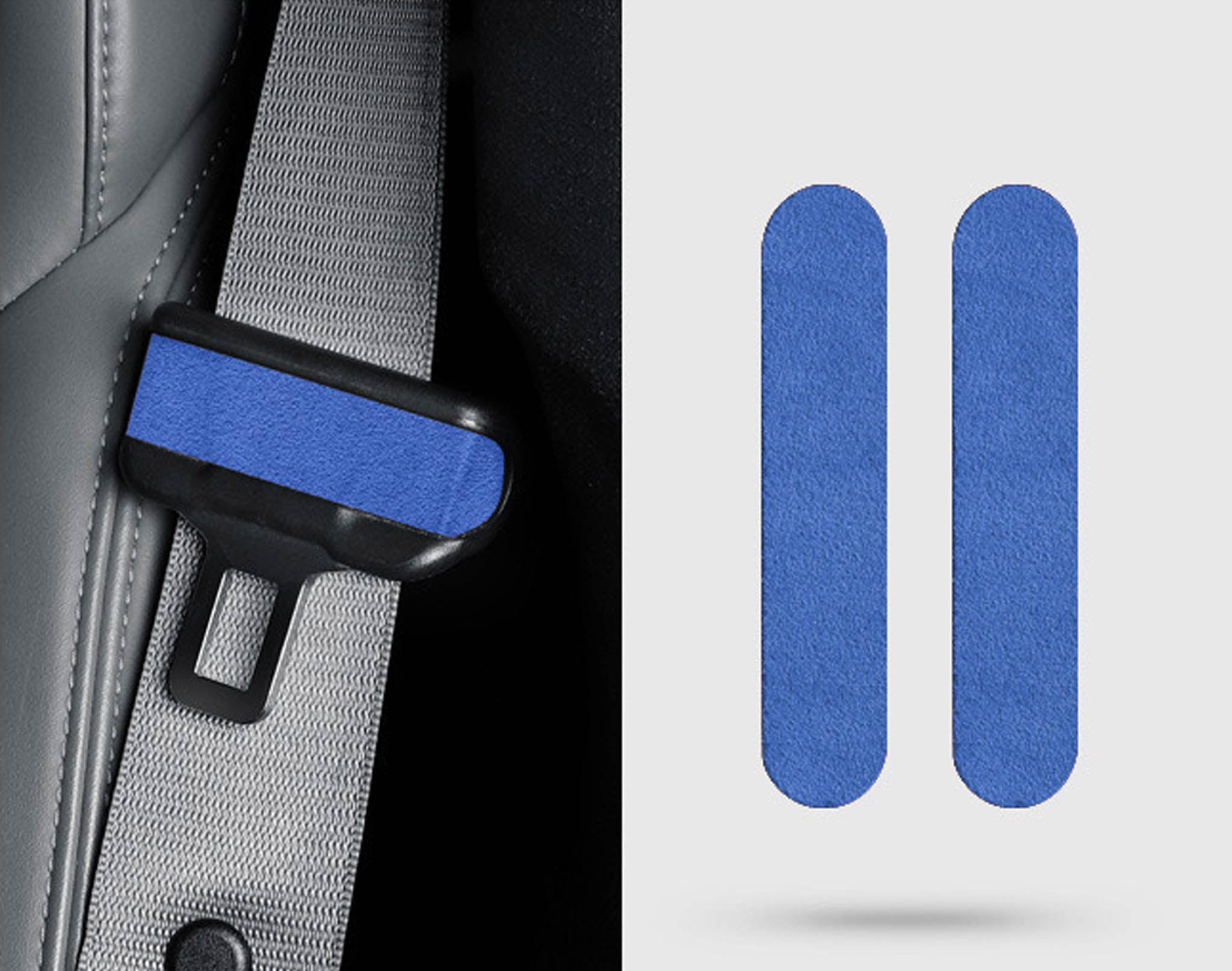 Premium Tesla Alcantara Seat Belt Wrap Sticker - Soft & Durable Protection for 2024+ Model 3 & 2025+ Model Y | Luxury Interior Upgrade for Comfortable Driving & Enhanced Safety