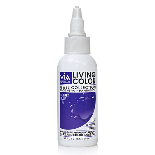 VIA NATURAL LIVING COLORS Jewelry Collection - 2oz Organic Hair Dye for Vibrant, Long-Lasting Color | Perfect for DIY Hair Coloring at Home & Salon Use