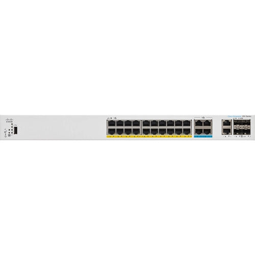 Cisco CBS350 24-Port Multi-Gigabit PoE++ Managed Network Switch with 4x 10G SFP+ Ports | Ideal for Business Networks, VoIP Systems & High-Density Wireless Deployments