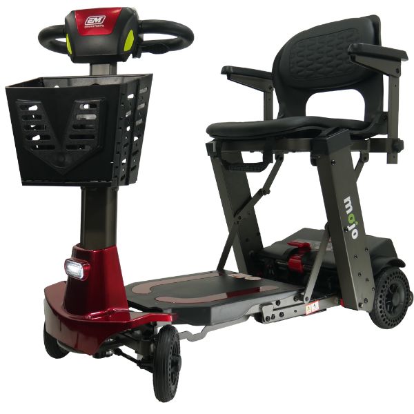MOJO Automatic Folding Scooter - Lightweight & Portable Mobility Scooter for Adults & Seniors - Perfect for Travel, Shopping & Outdoor Adventures