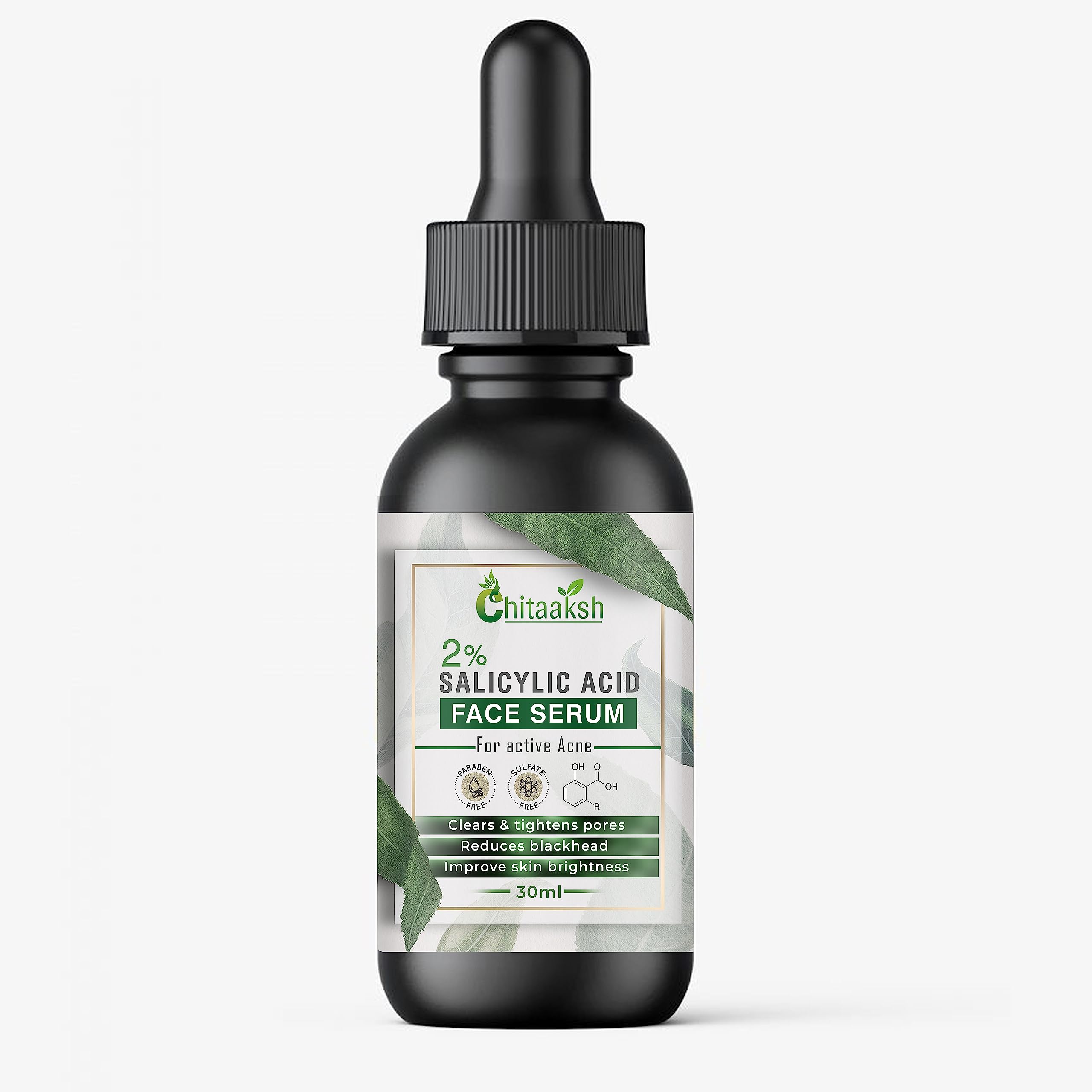 2% Salicylic Acid Face Serum for Acne Scars & Blemish Treatment | Oil Balancing Zinc Formula for Oily & Acne-Prone Skin | Skin Clarifying Anti-Acne Solution | 30ml | Perfect for Daily Skincare Routine & Breakout Prevention
