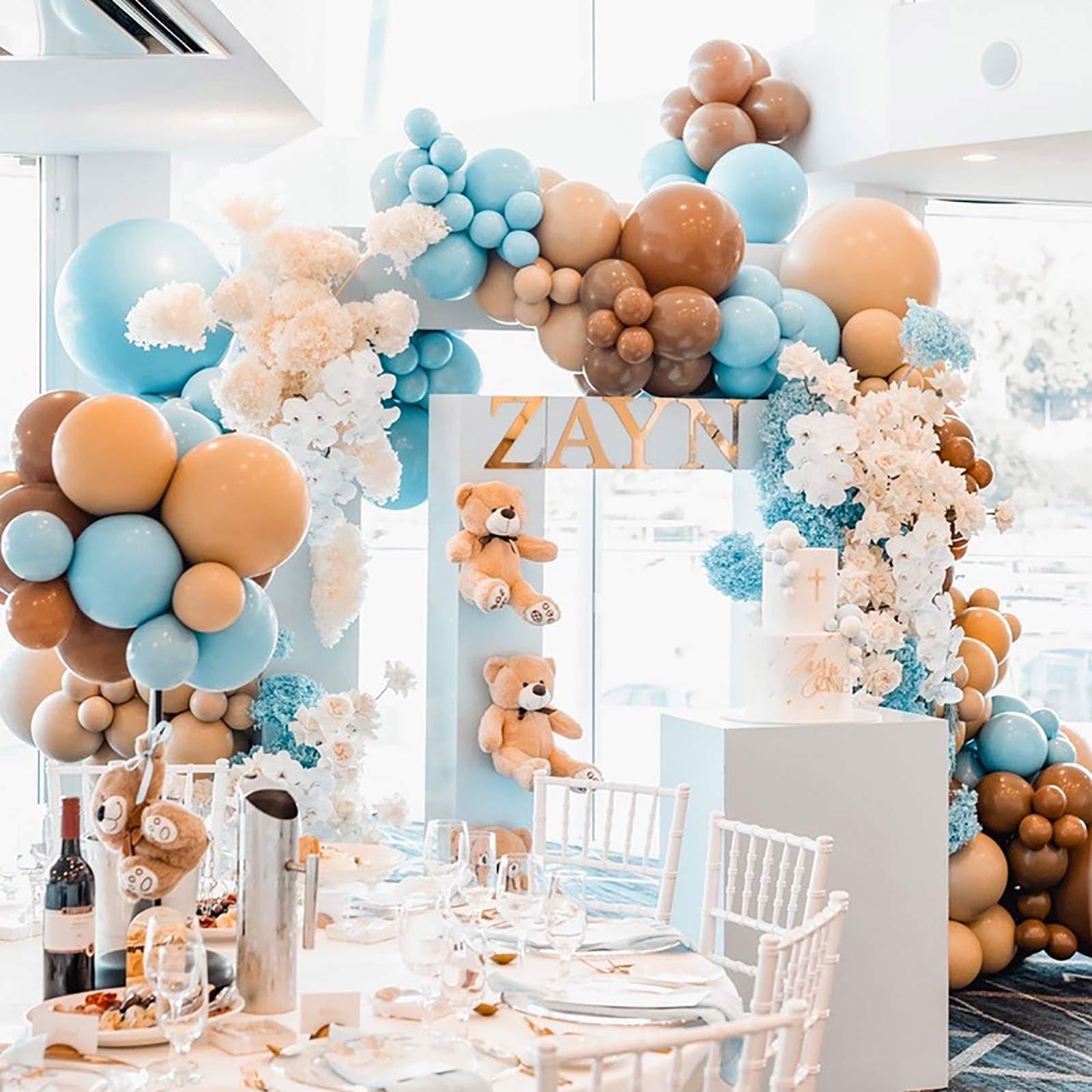 12 Inch Beige Balloons (100 Pcs) - Thick 3.2g Matte Latex Balloons for Birthday Party, Wedding, Bridal Shower, Graduation & Baby Shower Decorations | Perfect for Indoor/Outdoor Events, Photo Backdrops & Celebration Decor