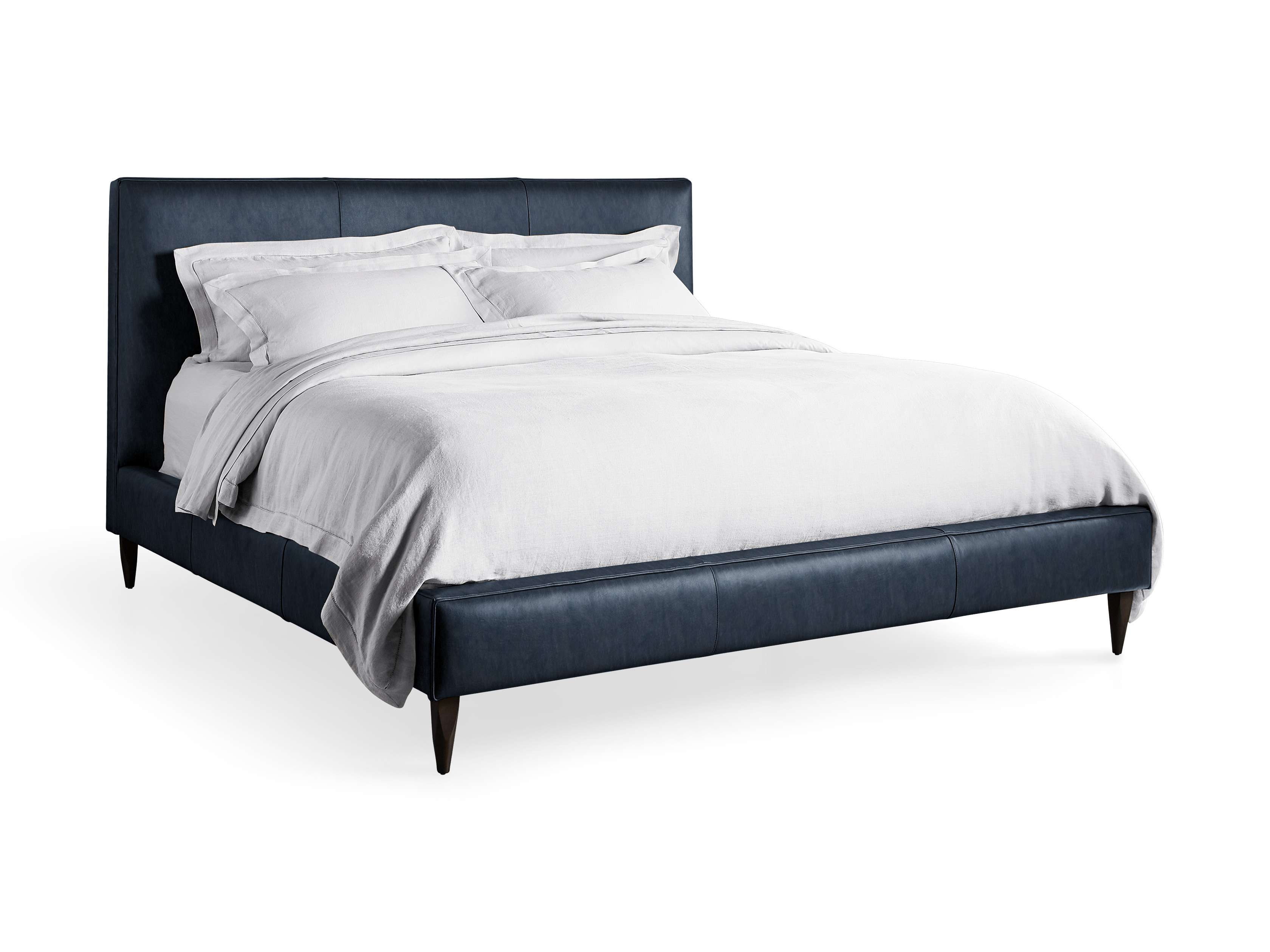 Premium Andes Leather Bed - Handcrafted Full/Queen/King Size Genuine Leather Bed Frame - Perfect for Modern Bedroom, Guest Room, or Master Suite