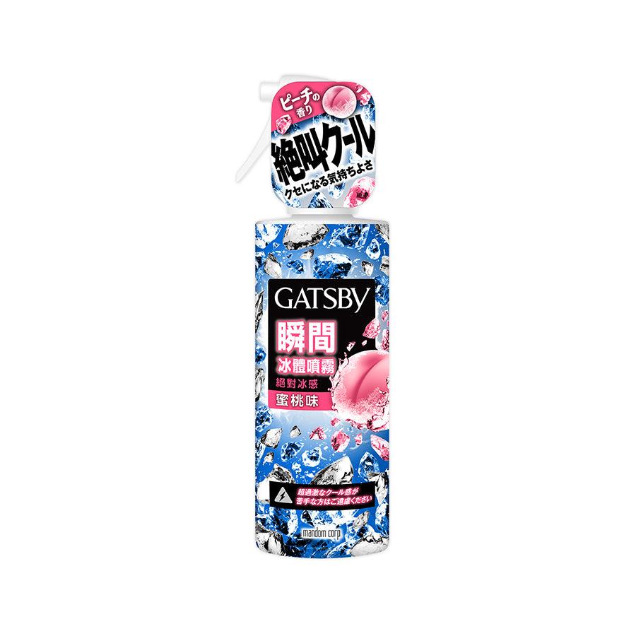 GATSBY Crazy Cool Body Water Peach Scent - 170mL Refreshing Body Spray for Men, Long-Lasting Fragrance & Hydration - Perfect for Gym, Workout & Daily Use