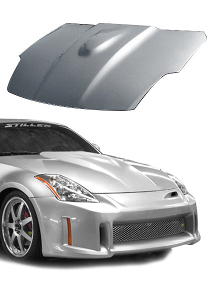 2003-2006 Nissan 350Z Z33 Fiberglass Power Hood - Series 1 (Part #1035007) | Lightweight Performance Upgrade for Sports Car Enthusiasts | Perfect for Racing & Car Shows
