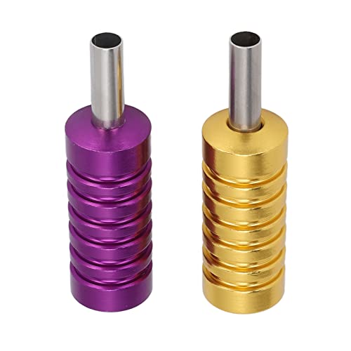 0.83 Inch Lightweight Tattoo Machine Grip - 2 Pack Ergonomic Design Reduces Fatigue for Professional Tattoo Artists
