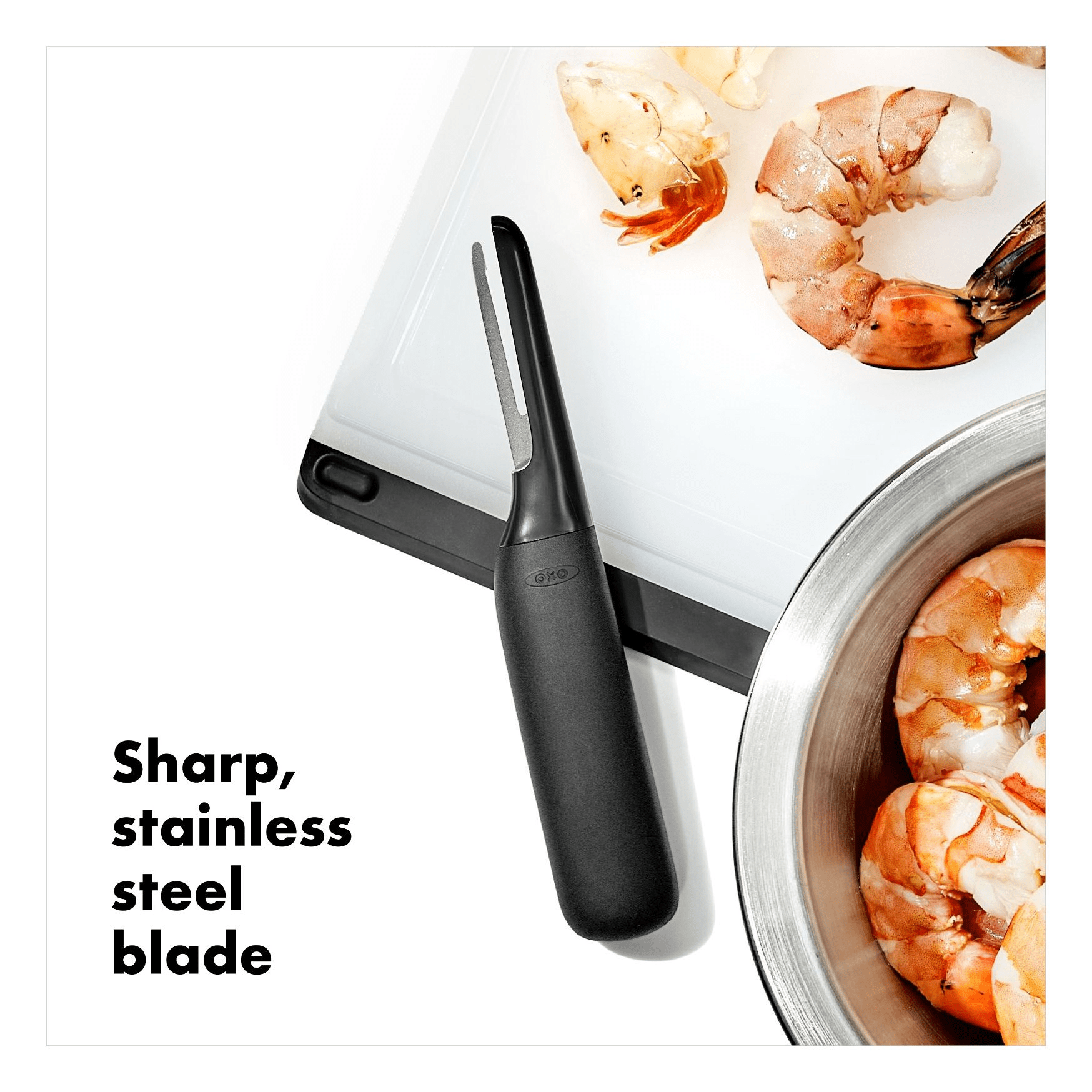 OXO Shrimp Cleaner - Easy-to-Use Kitchen Tool for Peeling & Deveining Shrimp | Perfect for Seafood Lovers & Home Cooks | Great for Cooking, Grilling & Meal Prep