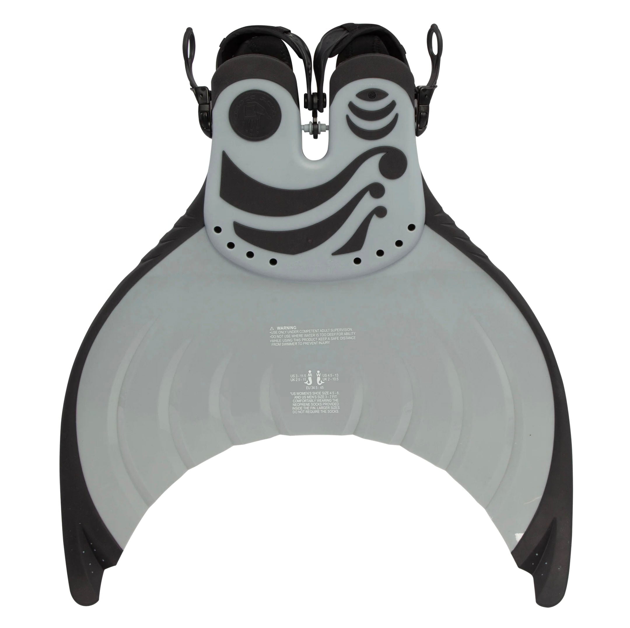 Body Glove Linden Monofin for Adults - High Performance Swim Fin for Snorkeling, Diving & Ocean Adventures (Reef Shark Design)