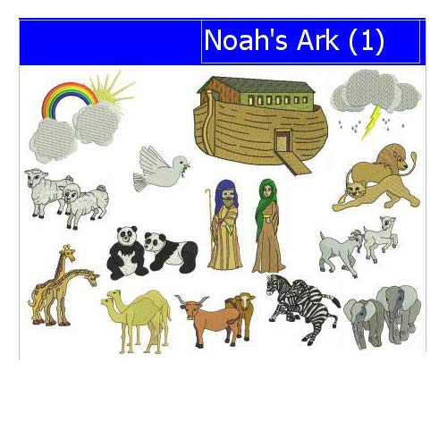 Noah's Ark Machine Embroidery Design Bundle - Threadart USB Stick for Embroidery Projects - Perfect for Baby Blankets, Nursery Decor & Quilting