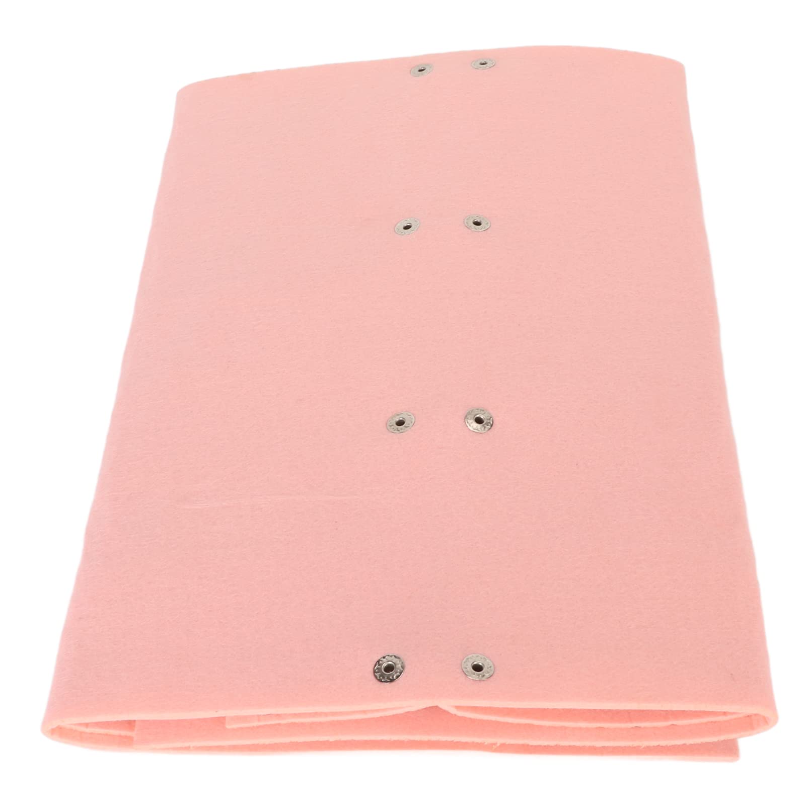 Ubersweet® 2-Tier Pink Felt Hair Clips Holder - Large Capacity Hair Bow Organizer for Girls, Door Mounted Hair Accessory Storage with Deformation Prevention | Perfect for Bedroom, Bathroom & Closet Organization