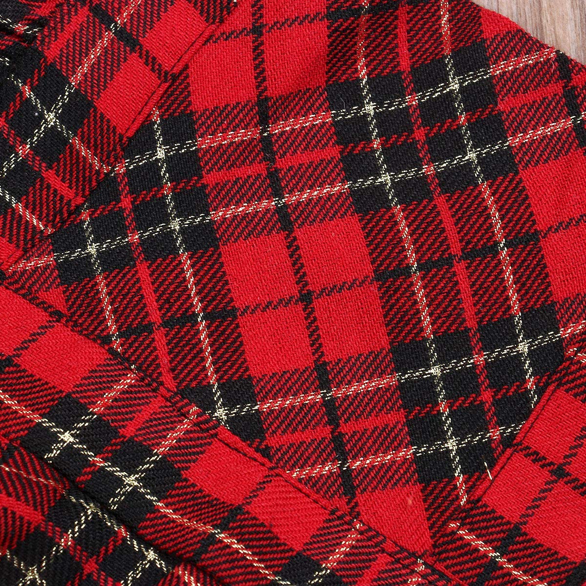 Baby Girl Christmas Outfits - Red Plaid Romper Bodysuit with Tutu Dress & Headband | Princess Holiday Skirt Clothes Set | Perfect for Xmas Photos, Parties & Family Gatherings