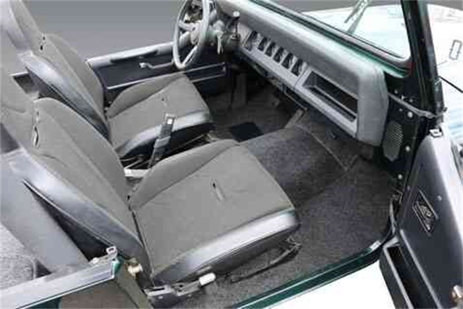 BedRug Jeep Combo Kit - CBRYJ87 for 1987-1995 Jeep Wrangler YJ (Includes Front & Cargo Kit) | Durable Bed Liner for Off-Roading, Camping & Truck Protection