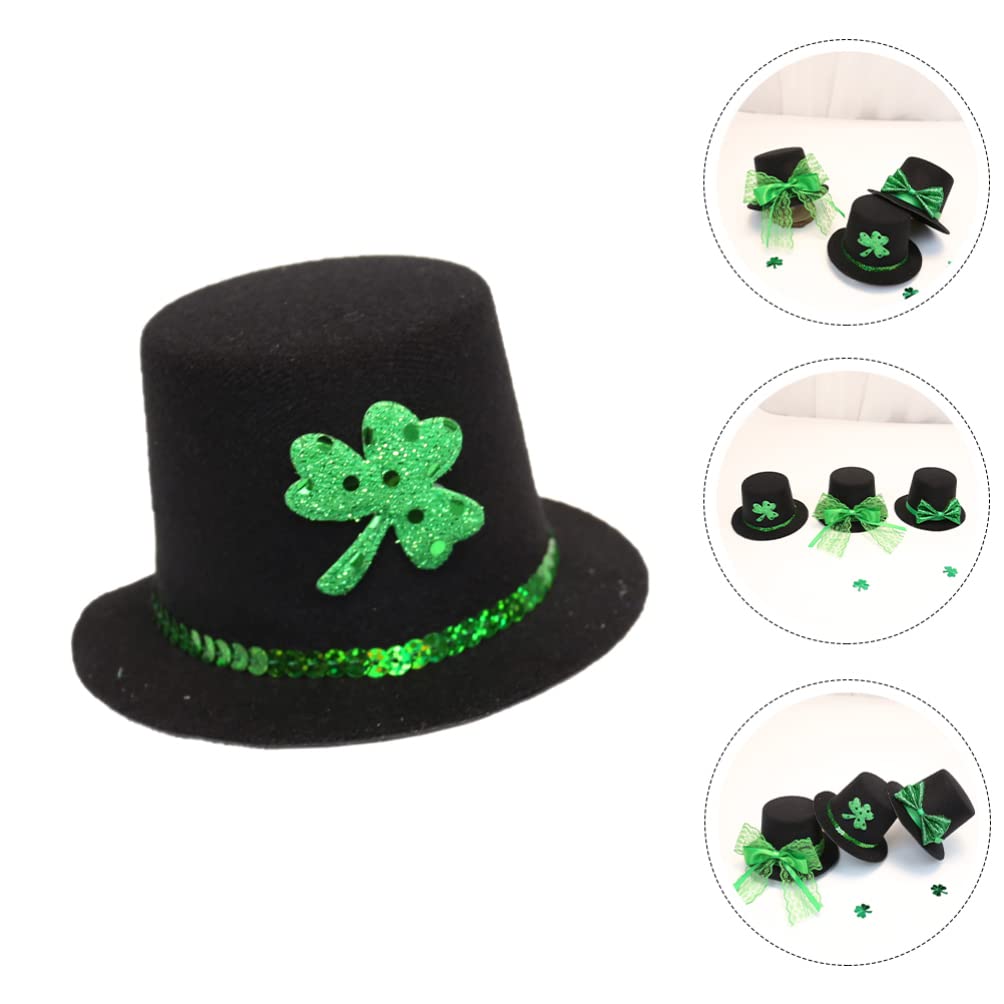 1pc Irish Leprechaun Hat Hair Clip - Shamrock Leaf Hairpin for St. Patrick's Day, Christmas, Cosplay & Dress Up - Fun Accessory for Kids, Pets & Party Costumes