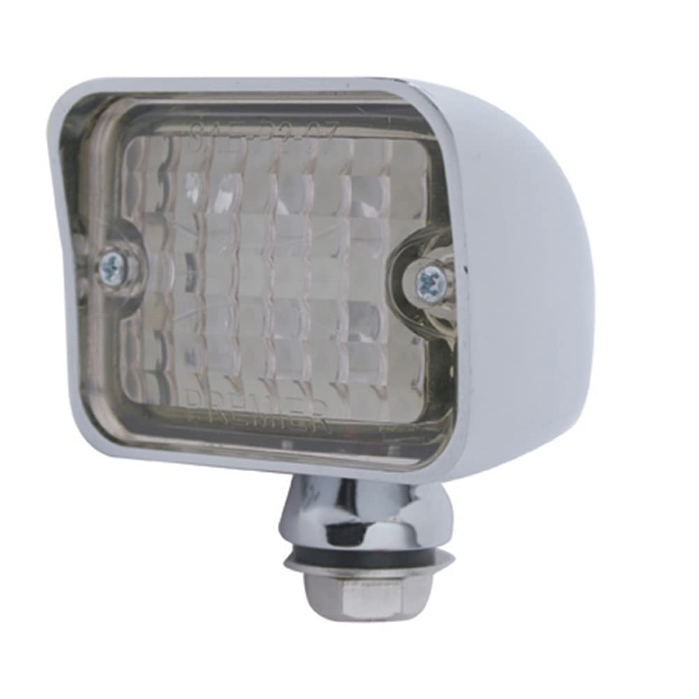 United Pacific 6 LED Large Rod Light - Red LED with Clear Lens (Model 39199) for Trucks, Trailers & Emergency Vehicles - Durable Off-Road Lighting Solution