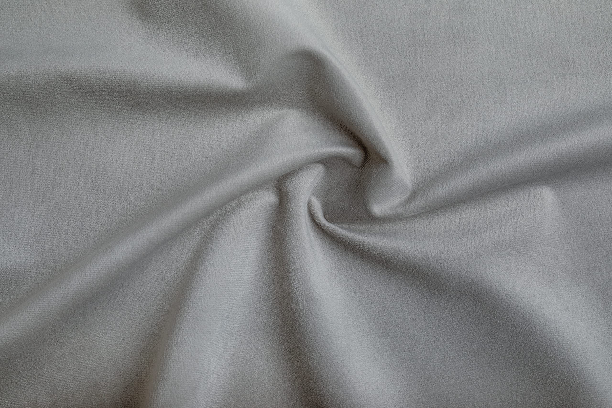 MASTERS OF COVERS Klippan 2-Seater Sofa Slipcover - Grey Velvet Stretchable Furniture Protector | Classic Style | Handmade | Machine Washable | Perfect for Living Room, Bedroom & Home Decor