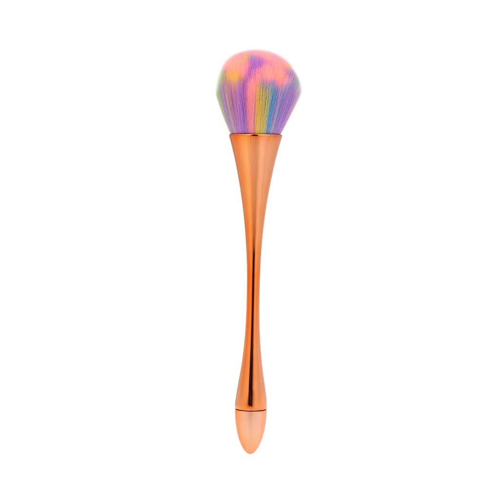 Fesjoy Professional Nail Dust Cleaner Brush - Aluminum Handle Soft Bristle for Acrylic, UV Gel & Powder Removal - Perfect for Manicure, Pedicure & Nail Art Salon Use