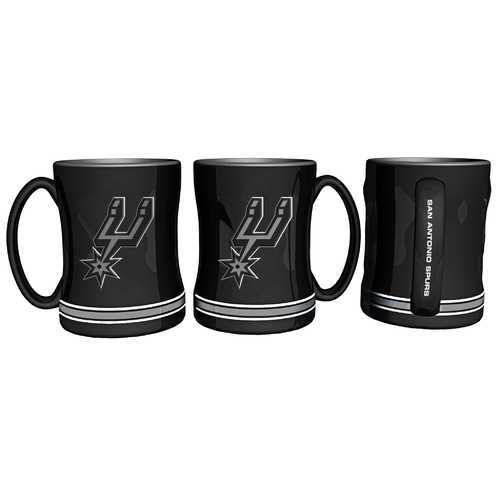 San Antonio Spurs 14oz Coffee Mug with Sculpted Relief – Perfect for NBA Fans, Office & Home Use – Special Order Gift for Basketball Lovers