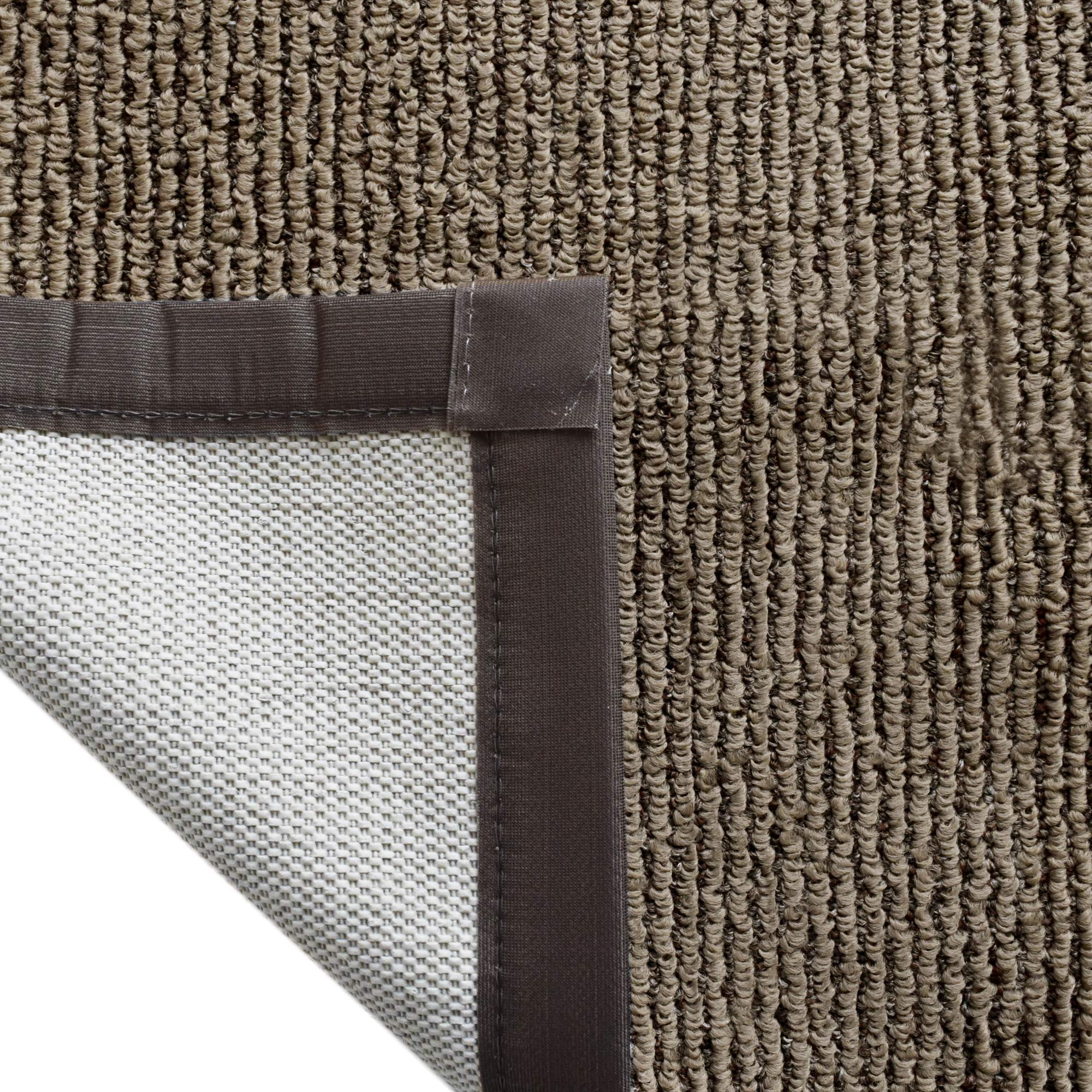 Premium Synthetic Sisal Area Rug - Soft, Stain Resistant & Easy to Clean - Chocolate Brown 5x8 Feet - Perfect for Living Room, Bedroom or Office Decor