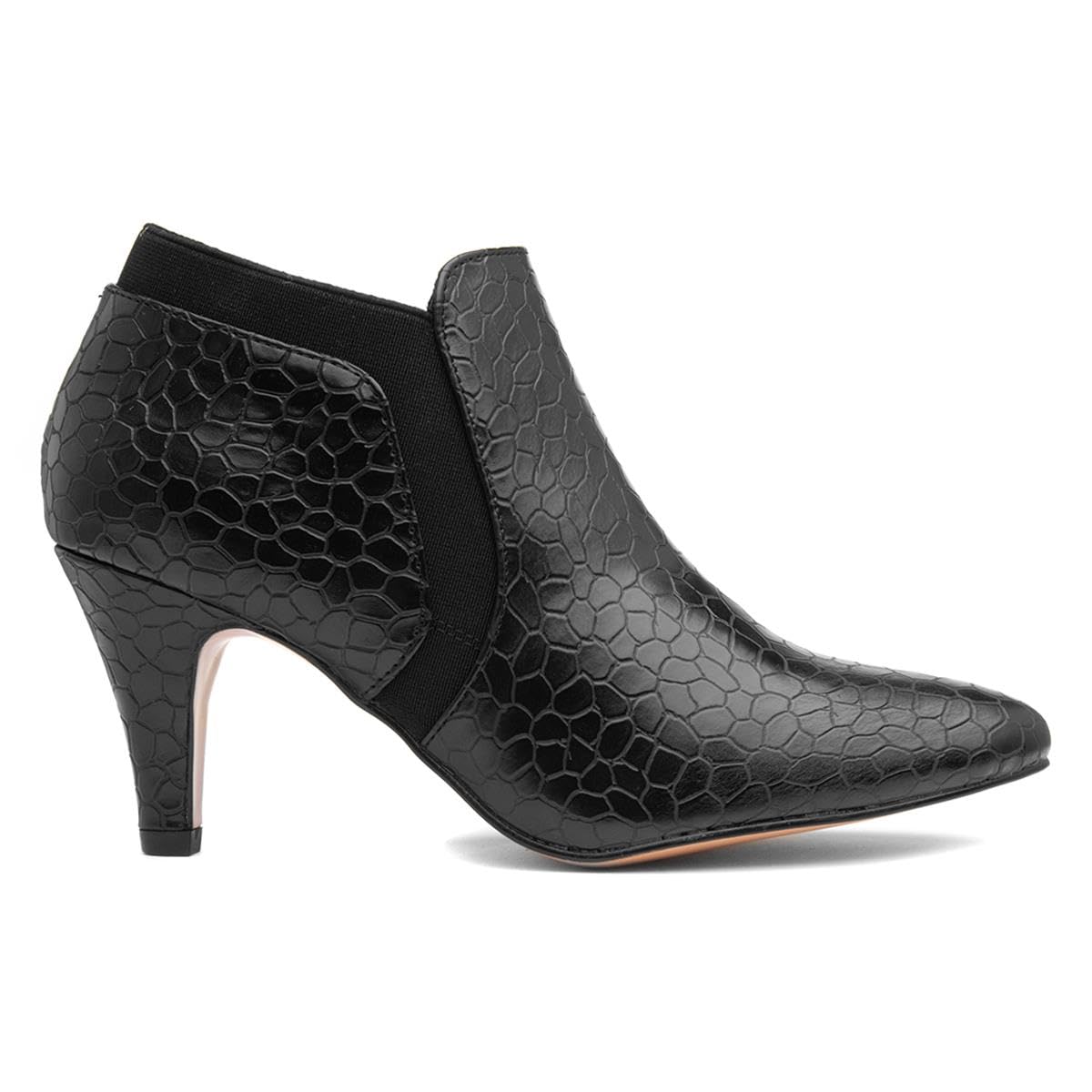 Lotus Kristina Women's Black Dress Pumps - UK Size 8 - Elegant Pointed Toe Formal Shoes for Office, Wedding & Evening Events