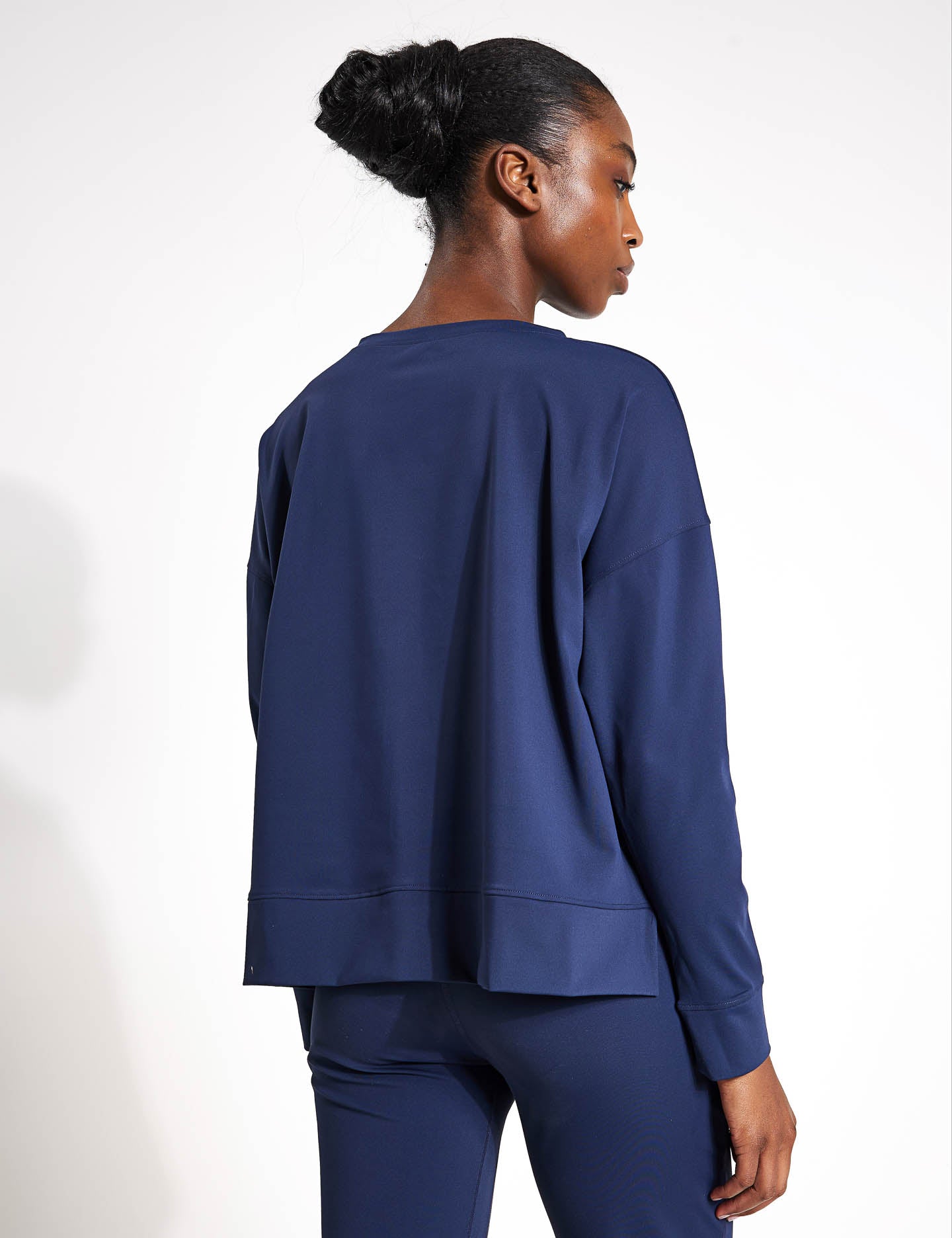 Daba Women's Sailor Blue Sweatshirt - Soft Fleece Pullover for Casual Wear, Loungewear & Outdoor Activities