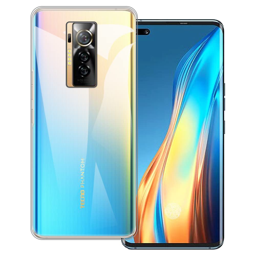 Tecno Phantom X Ultra Thin Gel Pudding Soft Silicone Phone Case - Slim Protective Cover for 6.7 Inch Tecno Phantom X (Transparent) | Perfect for Everyday Use, Travel & Work Protection