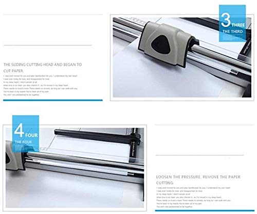 Premium KDLK Paper Cutter & Trimmer - Safety Carbon Steel Rolling Blade for Office, Crafting & Scrapbooking - Easily Cuts 15 A4 Sheets - Ideal for Office Supplies, School Projects & Home DIY