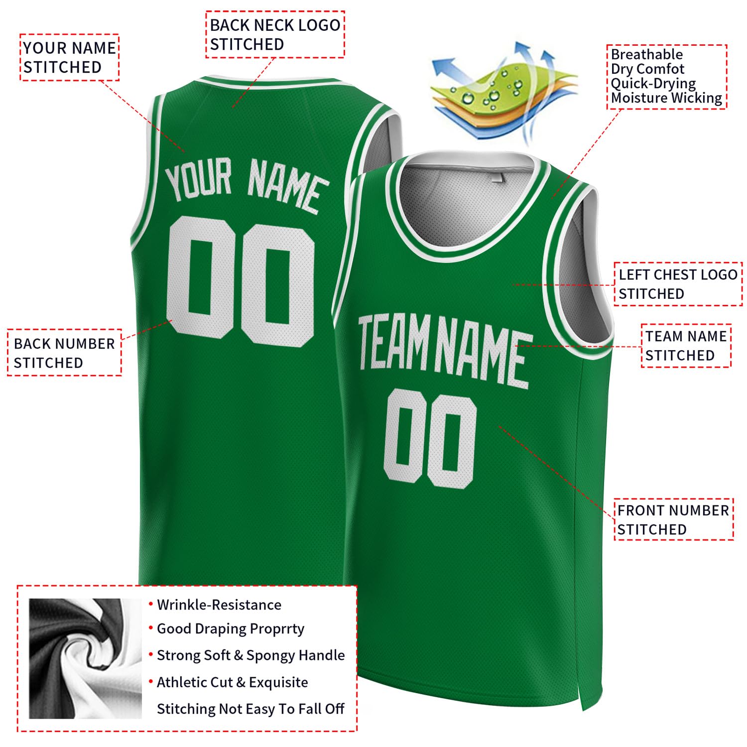 Custom Basketball Jerseys - Personalized with Name & Number - Men's Women's Youth Kids Basketball Uniforms - Perfect for Team Games, Tournaments & Fan Apparel