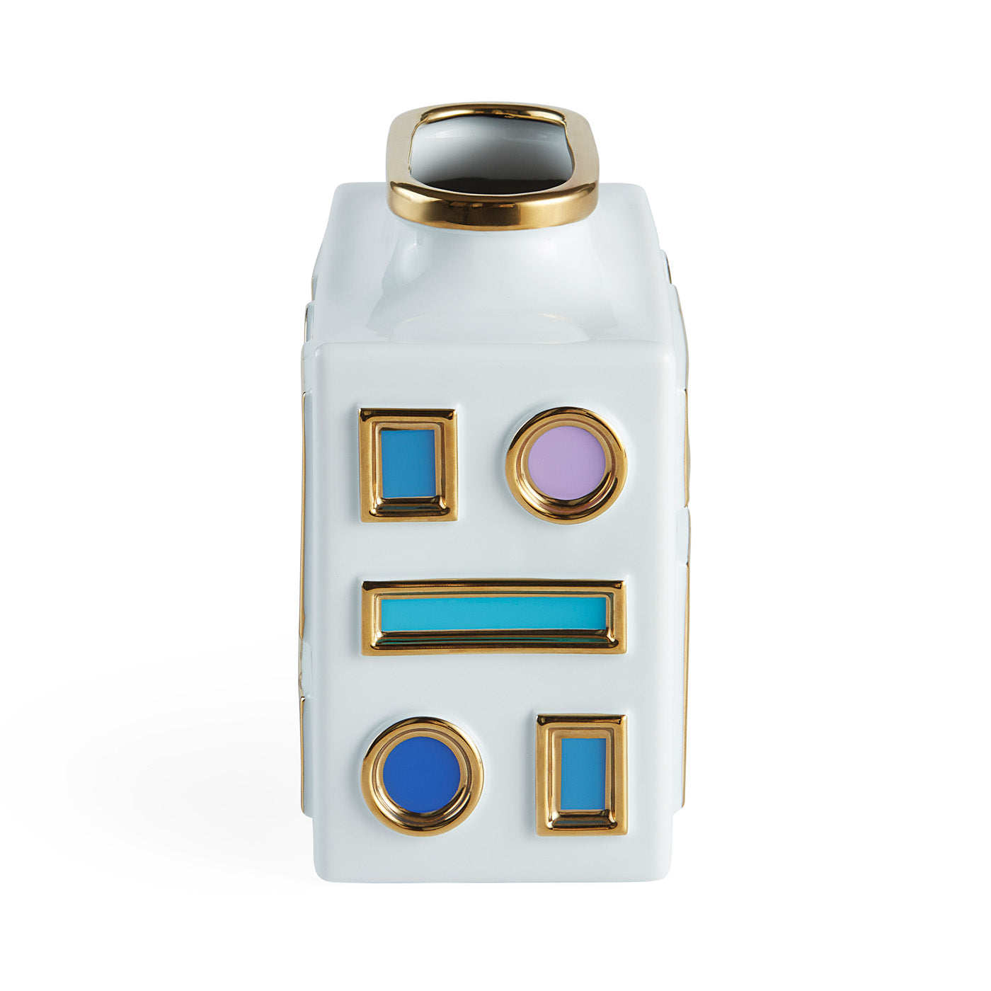 Emilio Modern Low Vase - Minimalist Ceramic Flower Vase for Home Decor, Wedding Centerpieces & Tabletop Arrangements