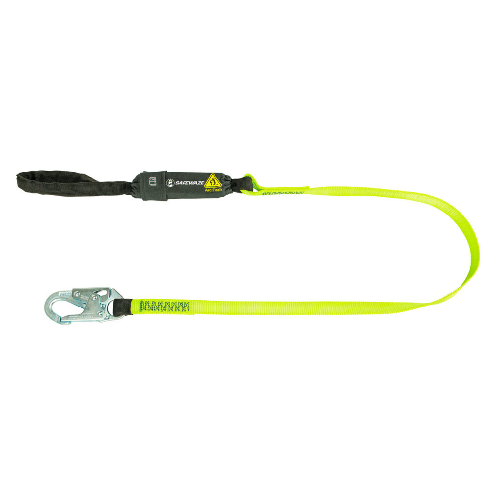 Arc Flash 6' Energy Absorbing Safety Lanyard with Snap Hook & Soft Loop - Fall Protection for Construction, Roofing & Industrial Work