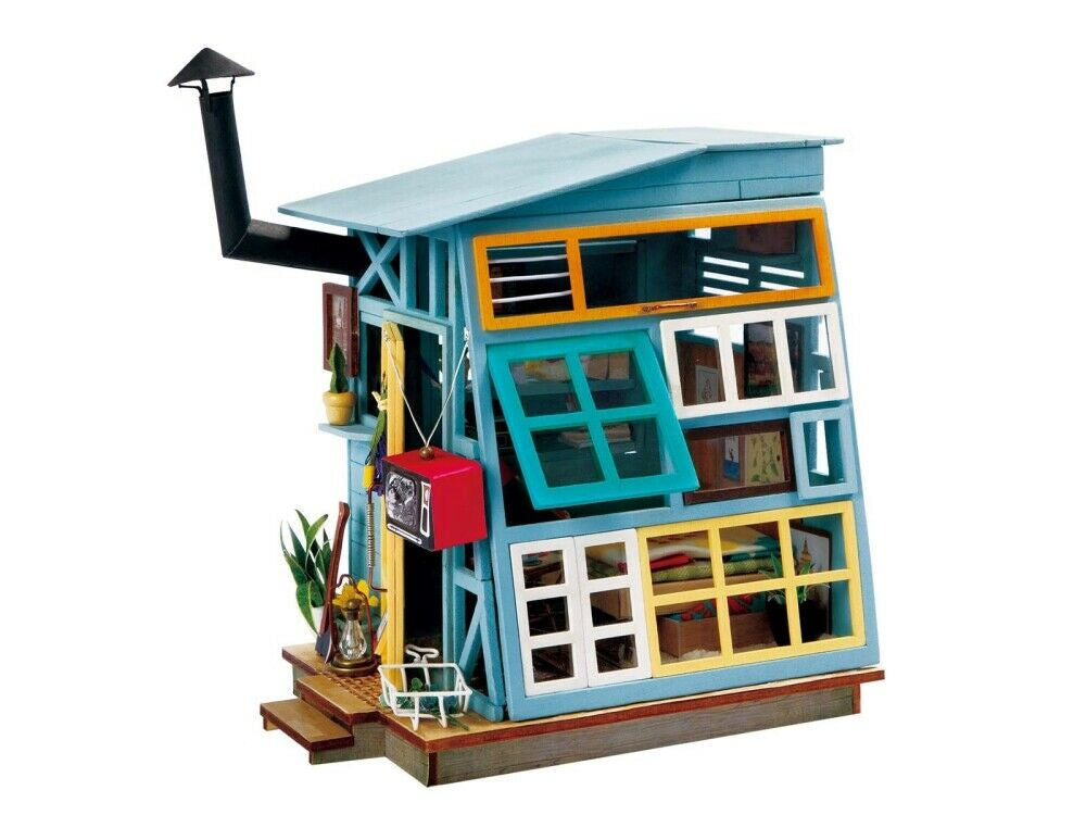 DIY Miniature Wooden House Kit - Creative Craft Cottage for Home Decor, Gifts & Model Building | Perfect for Dollhouses, Fairy Gardens & Holiday Displays