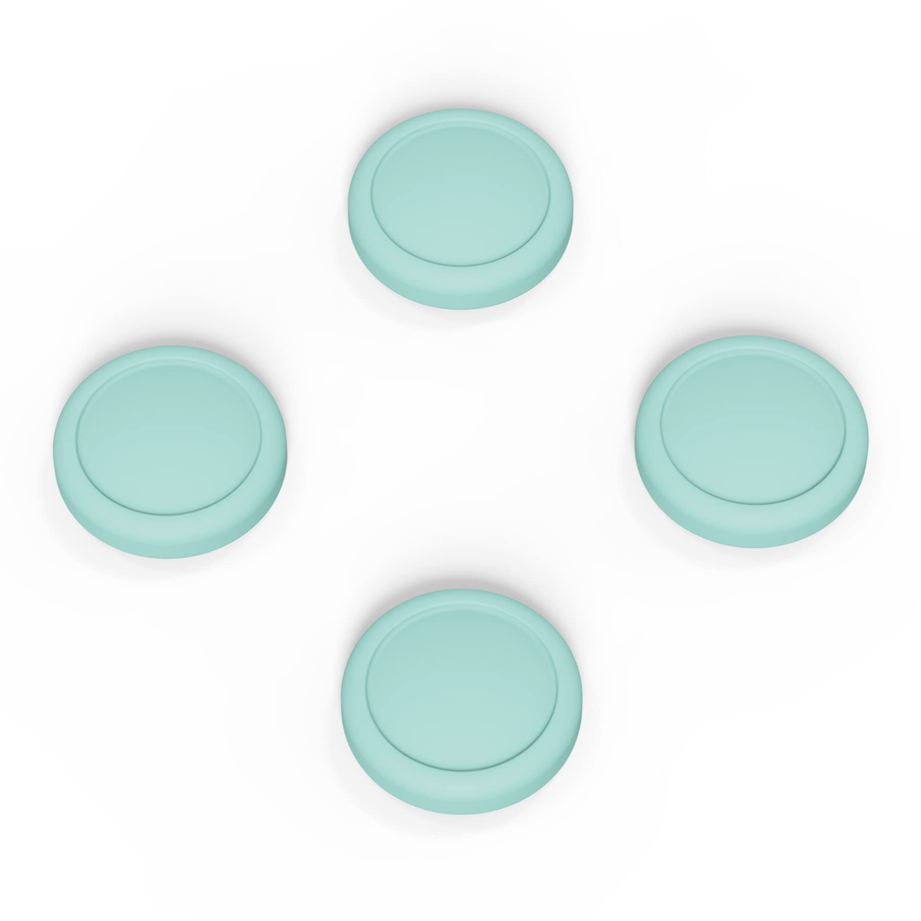 eXtremeRate PlayVital Silicone Joystick Caps for Nintendo Switch, Switch Lite & Switch OLED - Anti-Slip Thumb Grip Covers (Misty Green) - Perfect for Gaming, Travel & Long Play Sessions