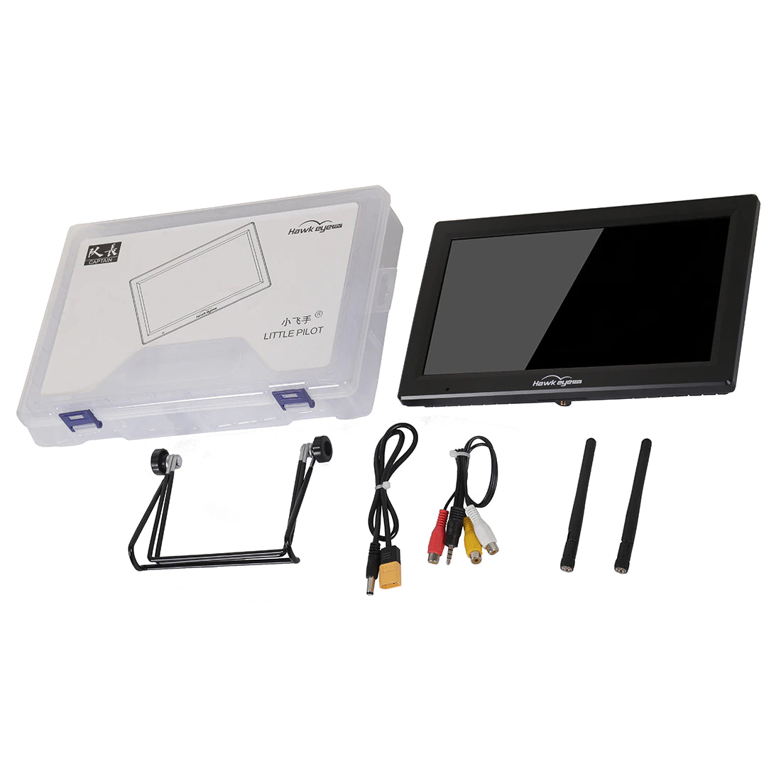 Hawkeye 10.2 Inch FPV Monitor with 1000lux Brightness, 5.8GHz Dual Receiver & HDMI Input - Perfect for Drone Racing, Aerial Photography and FPV Flying