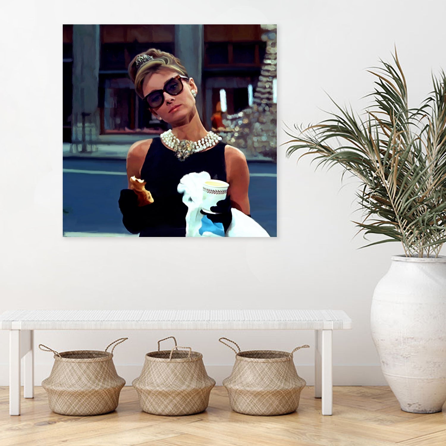 Audrey Hepburn Breakfast at Tiffany's Poster - Classic Movie Wall Art for Home & Office Decor - Perfect for Living Room, Bedroom, or Gift