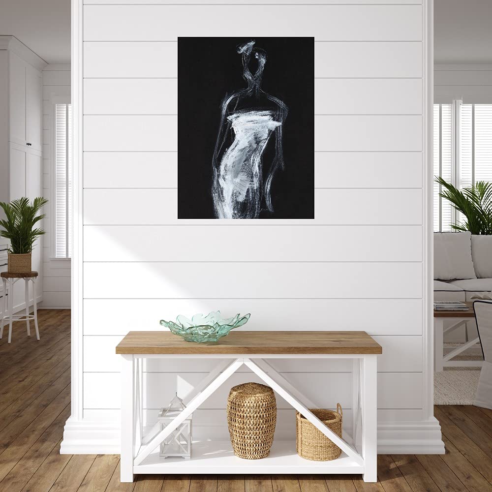 Shawn Mackey Fine Art Canvas Wall Decor - Modern Contour Painting for Living Room, Bedroom, Office & More - Ready to Hang 35x46 inches - Perfect for Home, Kitchen, Bathroom, Dining & Guest Room Decor