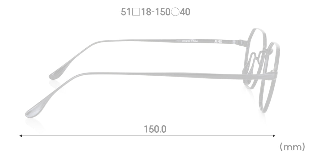 JINS SABAE IPPITSU GEOMETRIC 94 Eyeglasses - Stylish Geometric Frame Glasses for Men & Women - Perfect for Office, Reading & Fashion Accessories